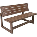 Lifetime 60139 Outdoor Convertible Bench, 55 Inch, Mocha Brown