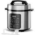 Simple Deluxe 12-in-1 Electric Pressure Cooker, 6QT Stainless Steel &amp; Non-Stick Multi Cooker for Slow Cook, Meat Stew, Cake, Porridge, Multigrain, Dishwasher Safe, Silver