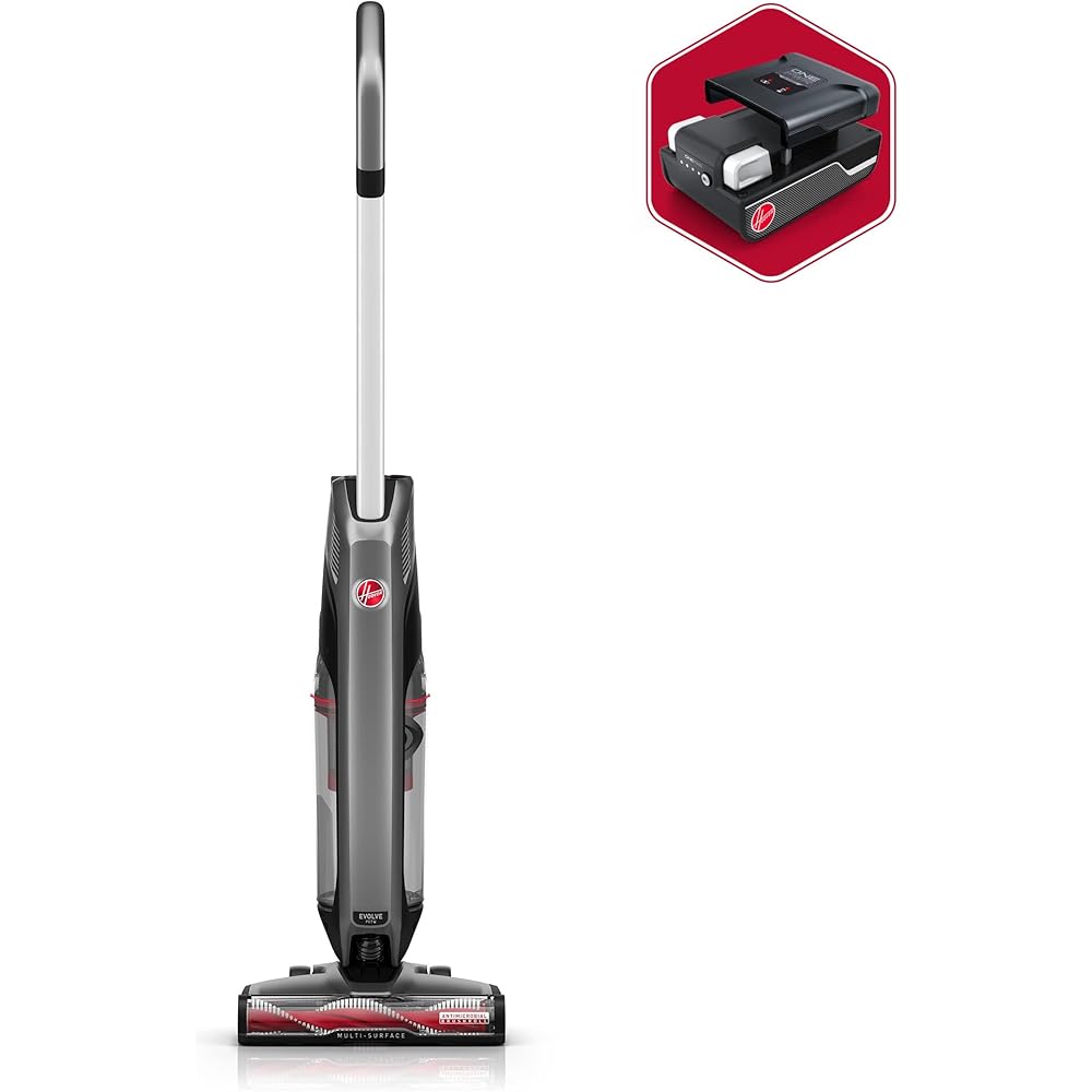 Hoover ONEPWR Evolve Pet Cordless Vacuum Cleaner, Lightweight Stick Vac, Small Upright Vacuum Cleaner, Ideal for Pet Hair, Large Dirt Cup Capacity, Cordless Vacuum Cleaners for Home Use