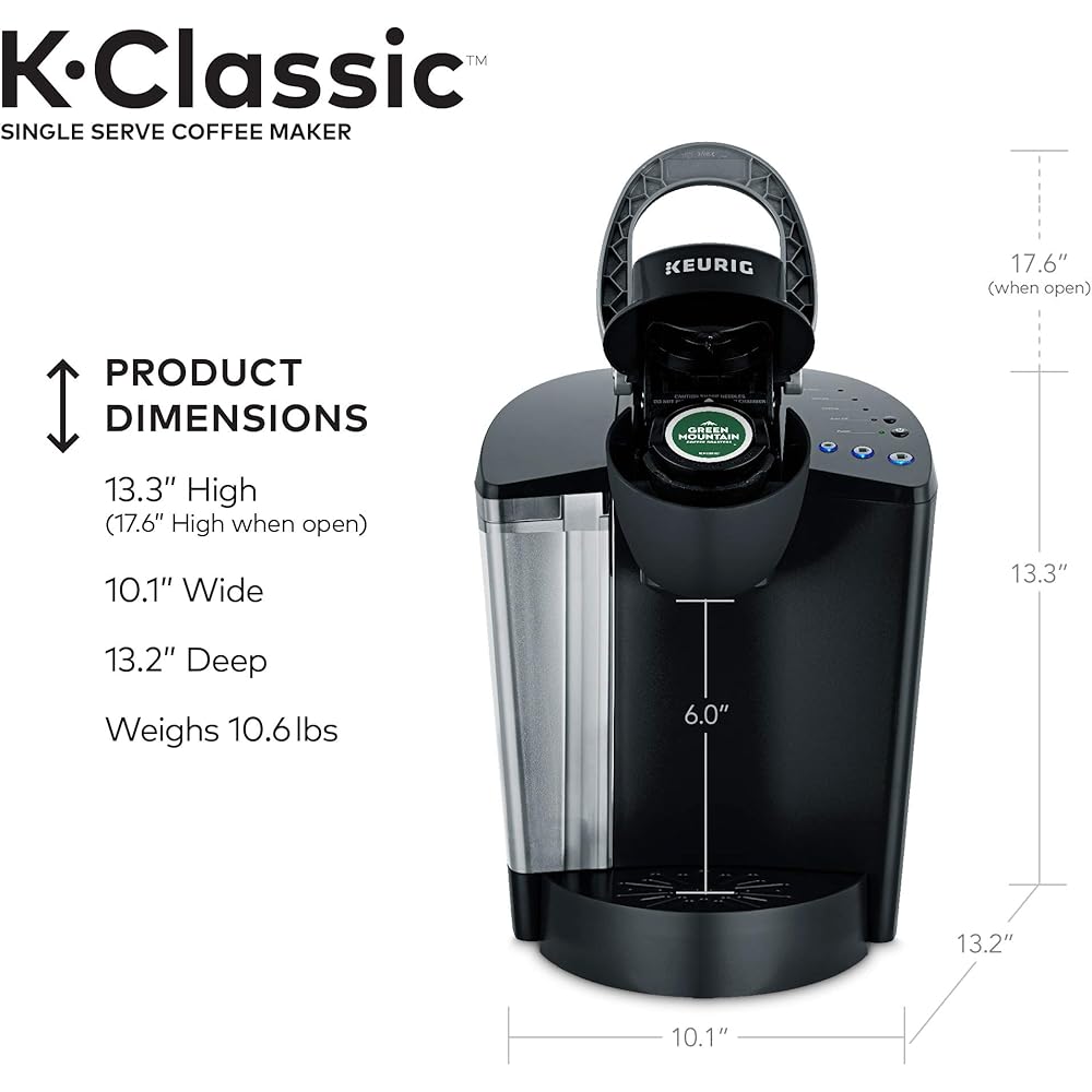 Keurig K-Classic Coffee Maker with AmazonFresh 60 Ct. Coffee Variety Pack, 3 Flavors