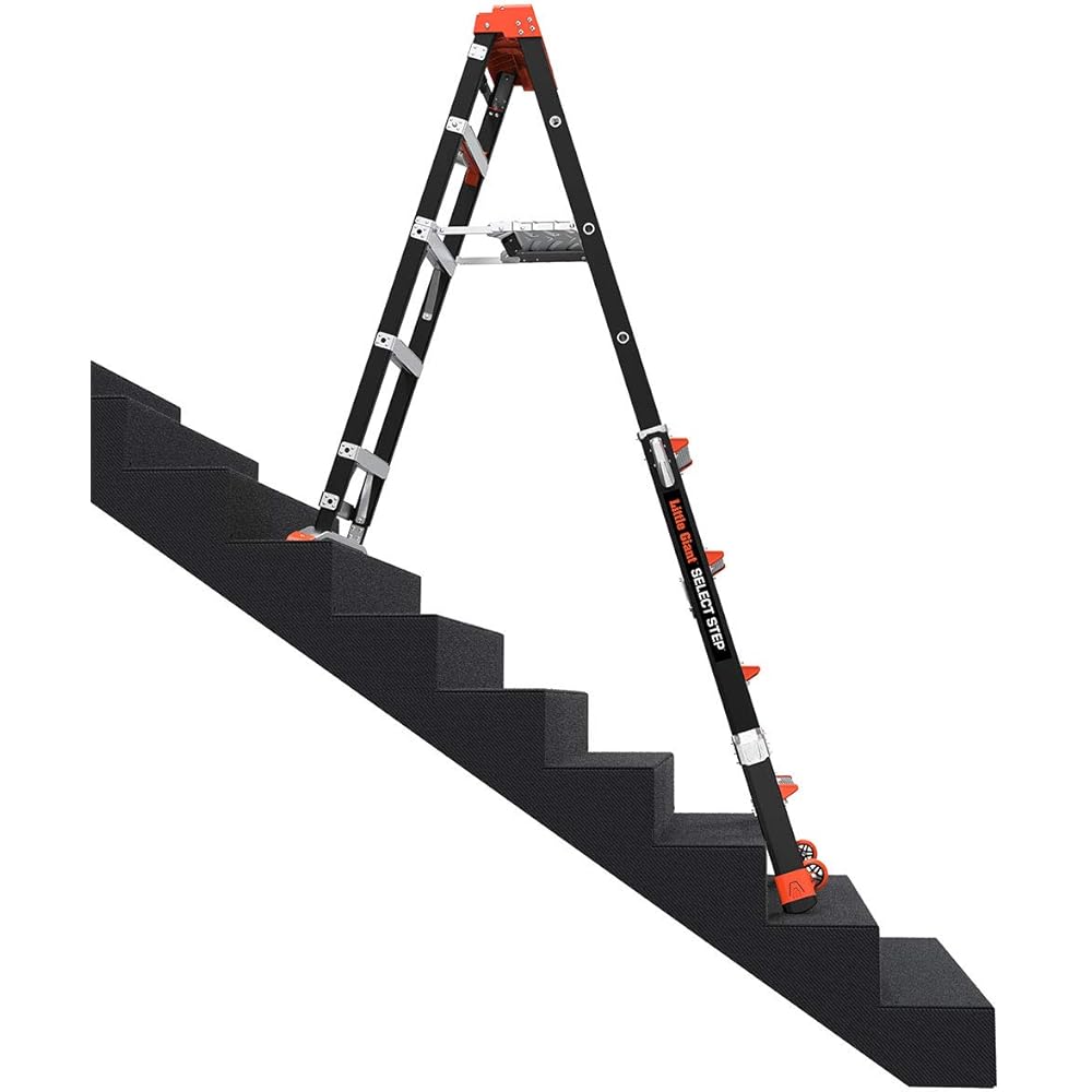 Little Giant Ladders, Select Step, 5-8 foot, Stepladder, Fiberglass, Type 1AA, 375 lbs weight rating, (15130-001) Little Giant Ladder