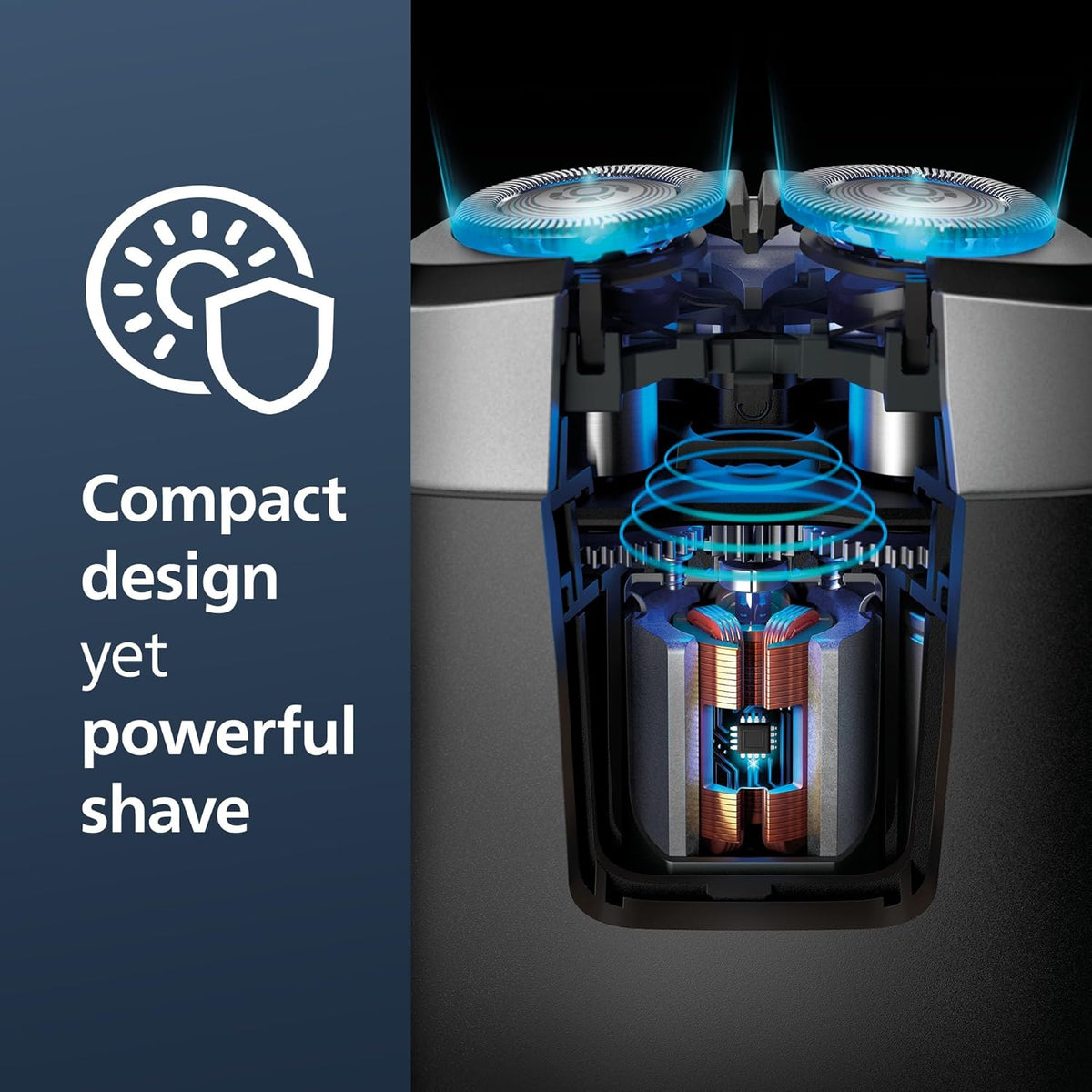 Philips Norelco Home &amp; Away Shave Duo Includes Philips Norelco 9000 Prestige Space Grade Edition (SP9886/89) + Compact Shaver (PQ888/81)