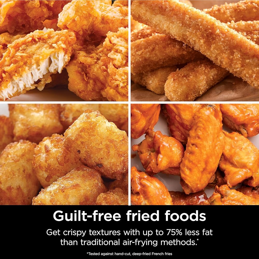 Ninja Air Fryer Pro XL 6-in-1 with 6.5 QT Capacity, Max Crisp, Air Fry, Air Roast, Bake, Reheat, Dehydrate, Max Crisp Technology with 450F, Nonstick Basket &amp; Crisper Plate, Grey, AF181