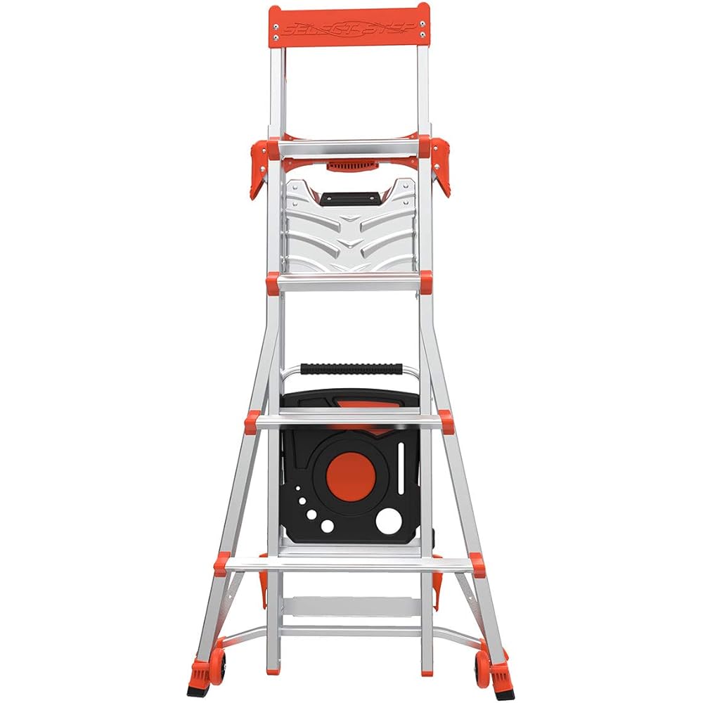 Little Giant Ladders, Select Step with AirDeck Accessory, 5-8 foot, Stepladder, Aluminum, Type 1A, 300 lbs weight rating, (15125-001) Stepladders