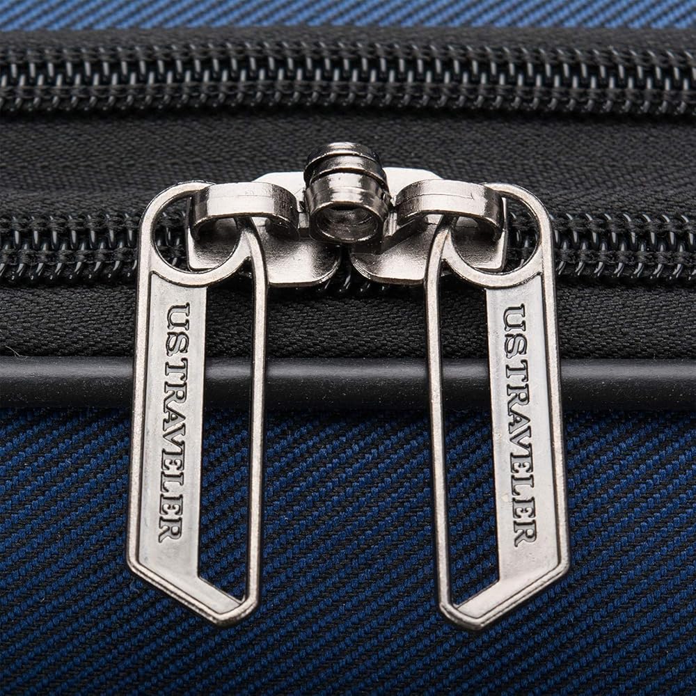 | U.S. Traveler Aviron Bay Expandable Softside Spinner Wheels, Navy, 3 Piece Luggage | Suitcases