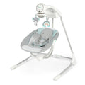 Ingenuity InLighten 5-Speed Baby Swing Swivel Infant Seat, 5 Point Safety Harness, Nature Sounds, Lights Van Elephant