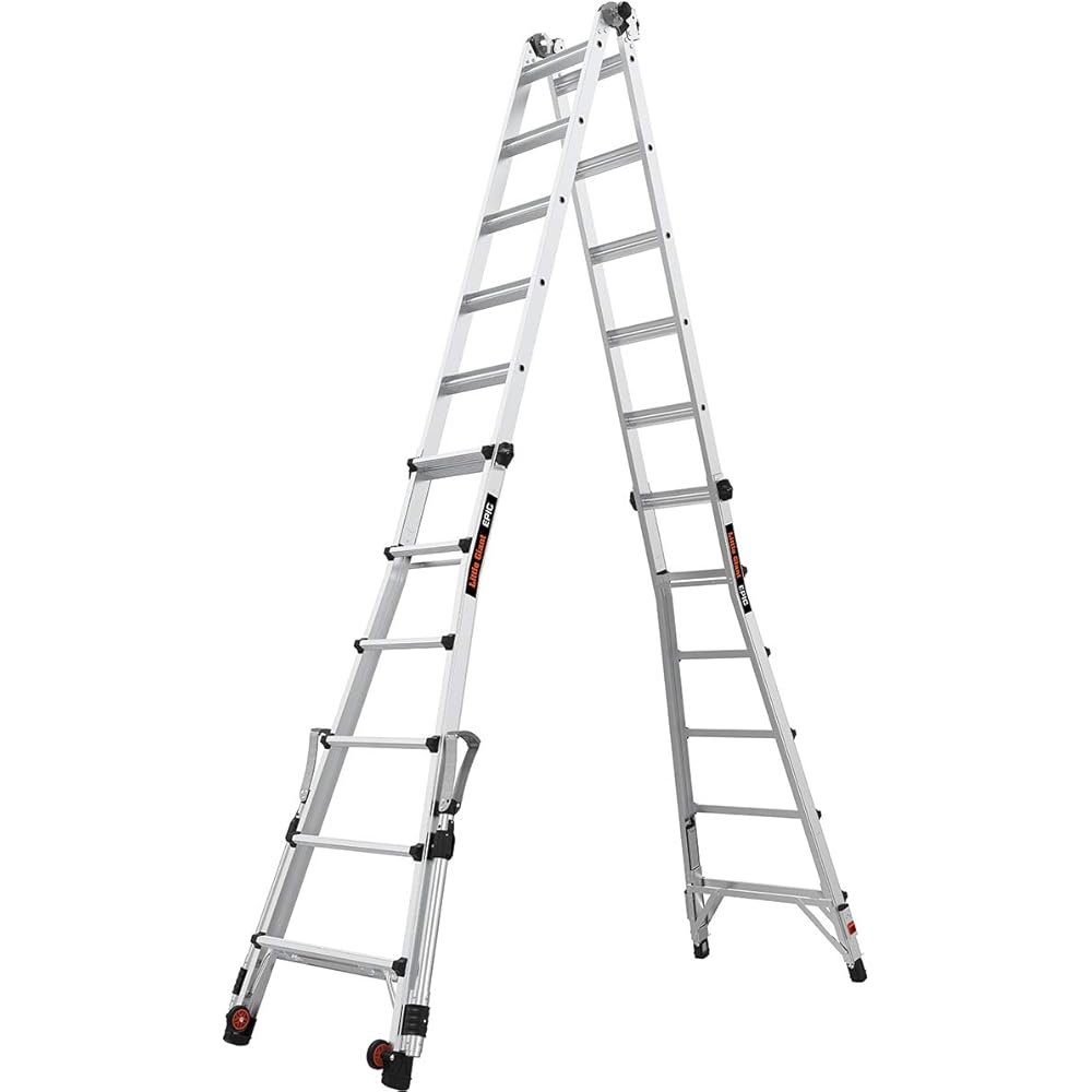 Little Giant Ladders, Epic, M26, 26 ft, Multi-Position Ladder, Aluminum, Type 1A, 300 lbs weight rating, (16826-818)