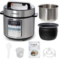 Fullwill Electric Pressure Cooker 6QT Dual Pots, 12 in 1 MultiFunction Cooker with 304 Stainless Steel &amp; Ceramic Pots, Pressure Cook, Soup, Porridge, Yogurt, Meat Stew, Rice, Poultry, Beans and More
