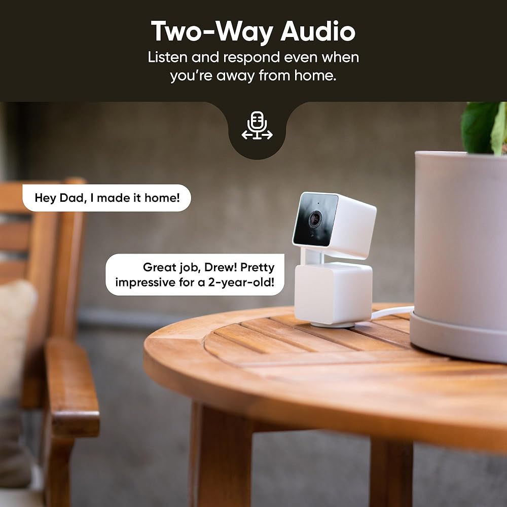 WYZE Cam Pan v3 Indoor/Outdoor IP65 1080P 360° Pan/Tilt/Zoom WiFi Smart Home Security Camera, Motion Tracking for Baby/Pet, Color Night Vision, Works with Alexa&amp;Google Assistant, Free Expert Setup