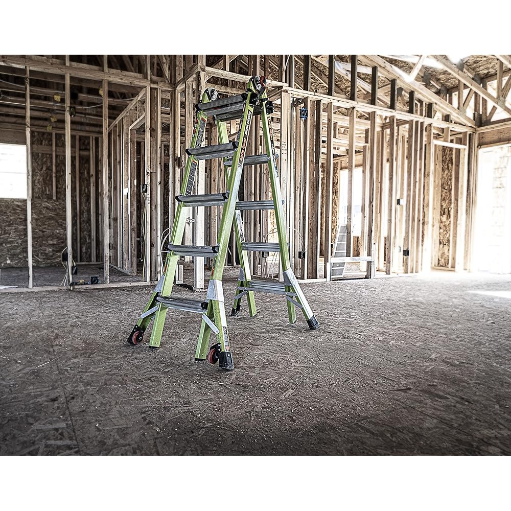 Little Giant Ladder Systems Dark Horse 2.0, M22, 22ft, Multi-Position Ladder, Fiberglass, Type 1A, 300 lbs Weight Rating, (16122-001)