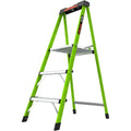Little Giant Ultra Step Ladder with XL Platform, 3-Step Lightweight Foldable Non-Conductive Fiberglass, 300 Lbs. Capacity Type IA Extra Heavy Duty Ladder 8-Ft Max Reach
