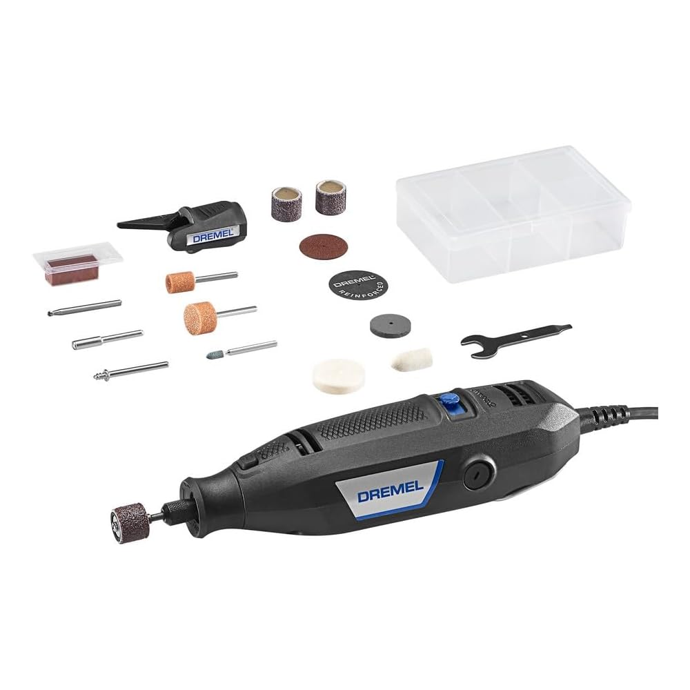 Dremel 3100-1/15 Variable Speed Rotary Tool Kit1 Attachment and 15 Accessories, Ideal for a Variety of Crafting and DIY ProjectsCutting, Sanding, Grinding, Polishing, Drilling, and Engraving