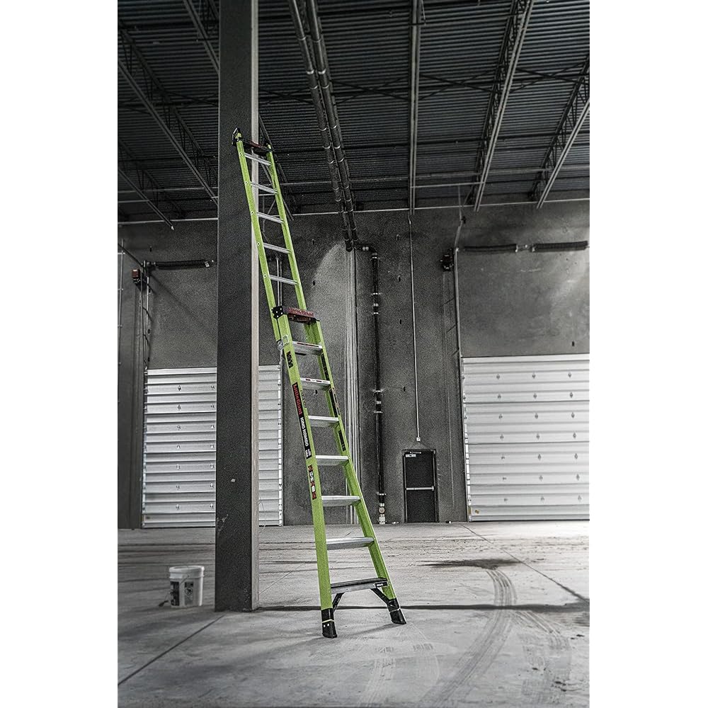 Little Giant Ladder Systems 13908-071 King Kombo 3-in-1 Ladder, 8 Ft, Green