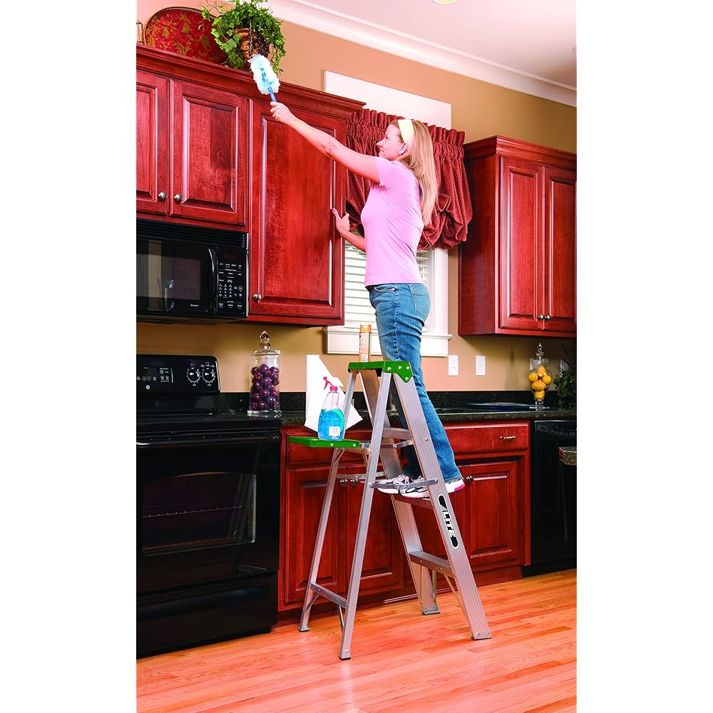 LITE 6-Foot Aluminium Step Ladder with Tool Tray, 225-Pound Load Capacity, Type II, LP-2211-06