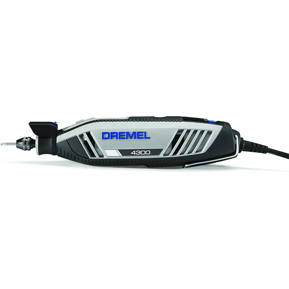 Dremel 4300-9/64 Rotary Tool Kit with Flex Shaft9 Attachments &amp; 64 AccessoriesEngraver, Router, Sander, and Polisher &amp; 335-01 Rotary Tool Plunge Router Attachment – Perfect for Wood